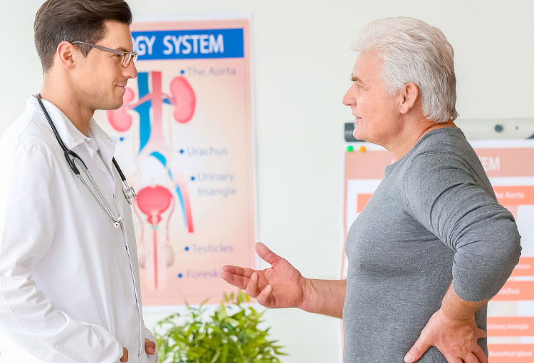 Síntomas de problemas en la próstata